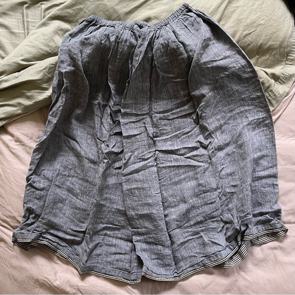 Linen skirt cp shades EUC